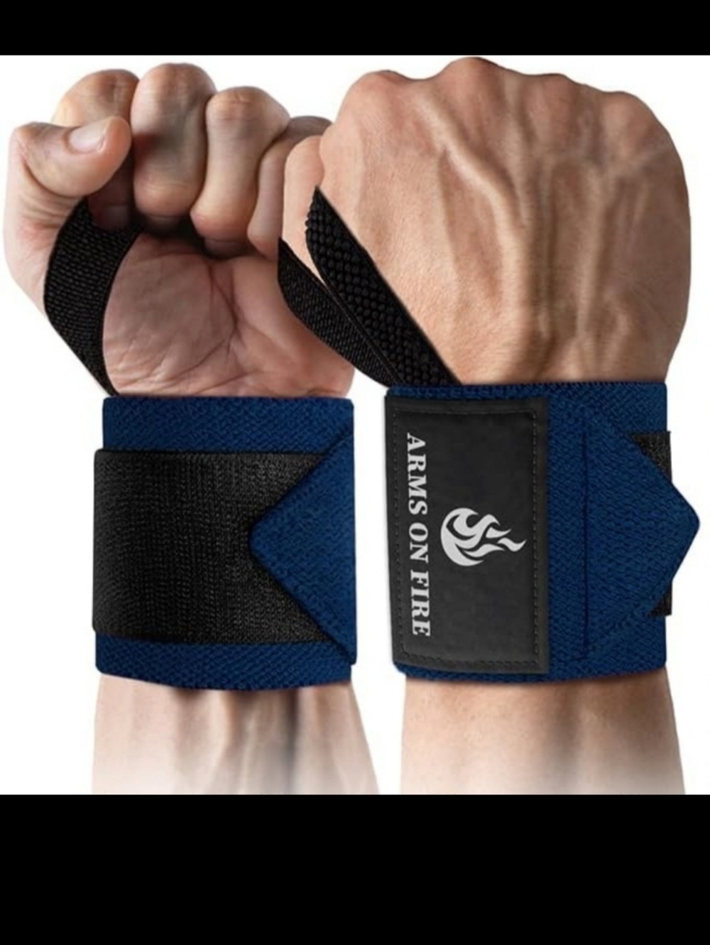 Weightlifting 12" Wrist Wraps with Thumb Loop